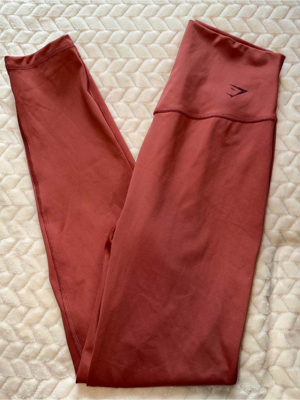 Gymshark Elevate Leggings Rose Brown 25.5” Inseam Size Small